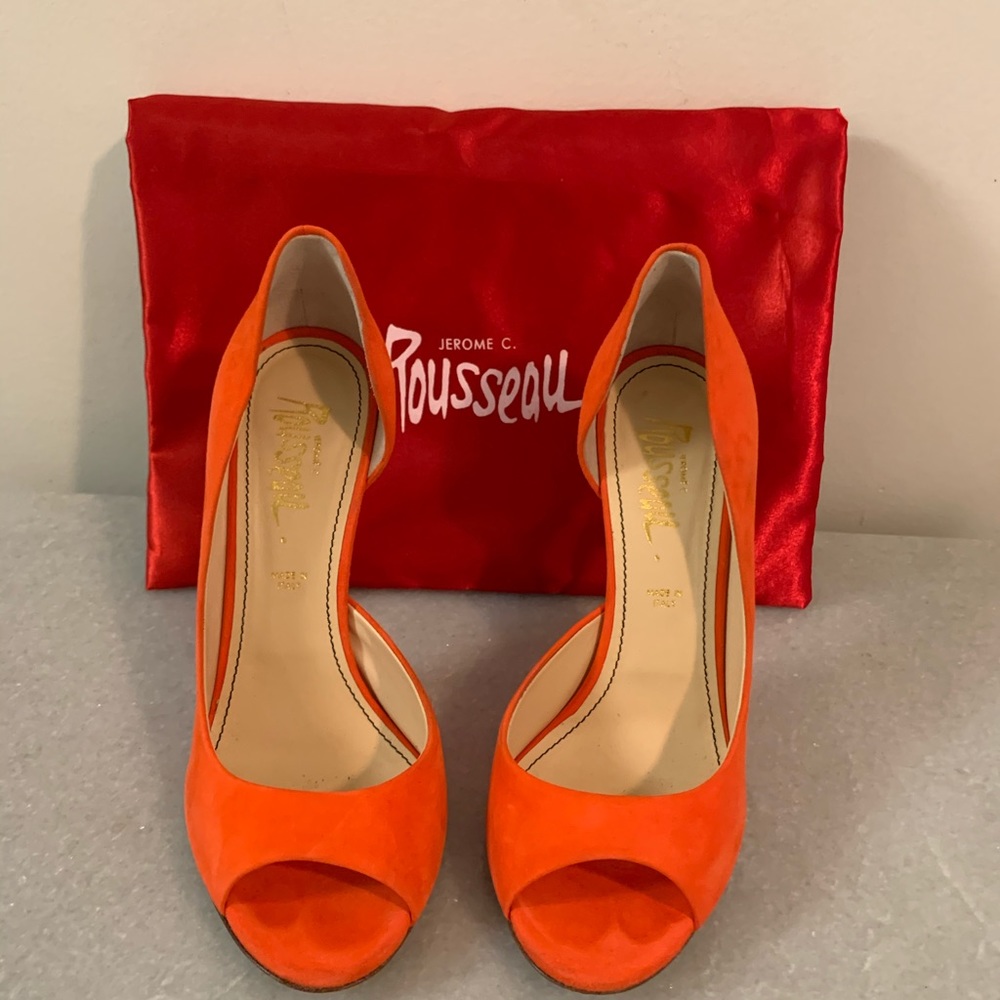 Jerome C Rousseau Bryant heels Poppy suede